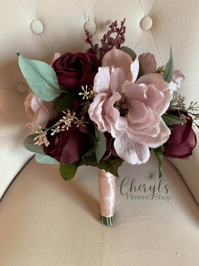 Romantic Plum Bridal Bouquet