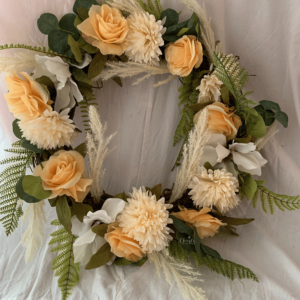 Silk Flower Boho Wreath