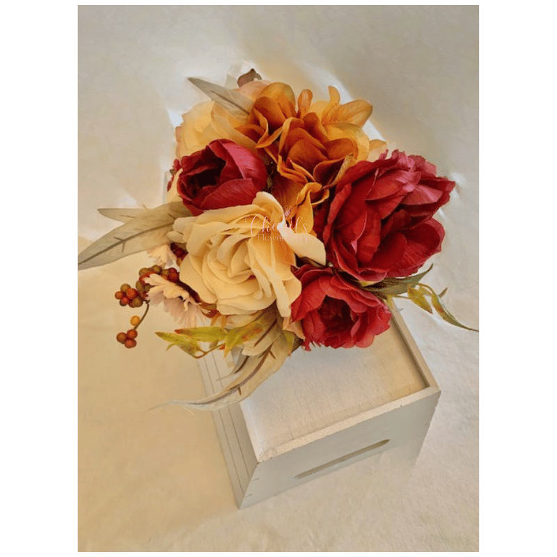 Champagne Rose Bridal Package Bouquet