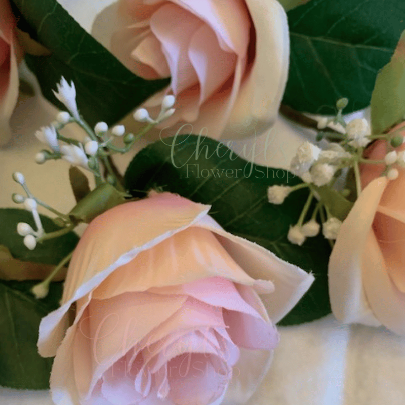 Crystal Pink Rose Boutonniers