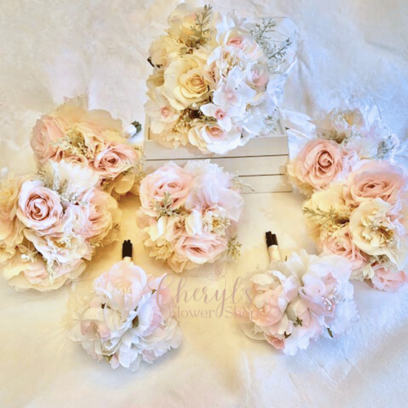 Pink Orchid Wedding Collection Bouquets